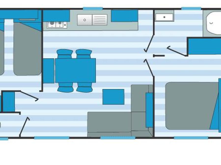 Mobilhome 6 personnes - 2 chambres 4
