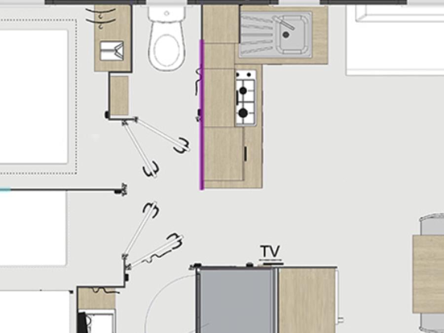 Mobilhome 8 personnes - GRAND CONFORT 8 pers 1