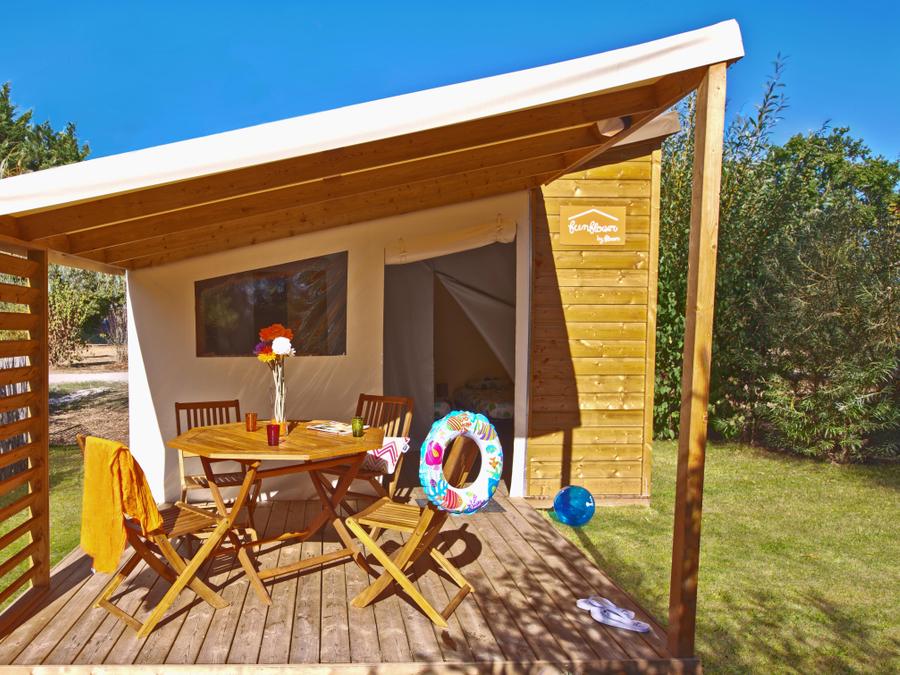 Bungalow toilé 4 personnes - Funflower Standard 20m² / 2 chambres - terrasse (sans sanitaires privatifs) 3