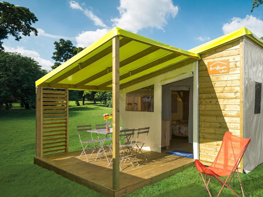 Bungalow toilé 4 personnes - Funflower Standard 20m² / 2 chambres - terrasse (sans sanitaires privatifs) 0
