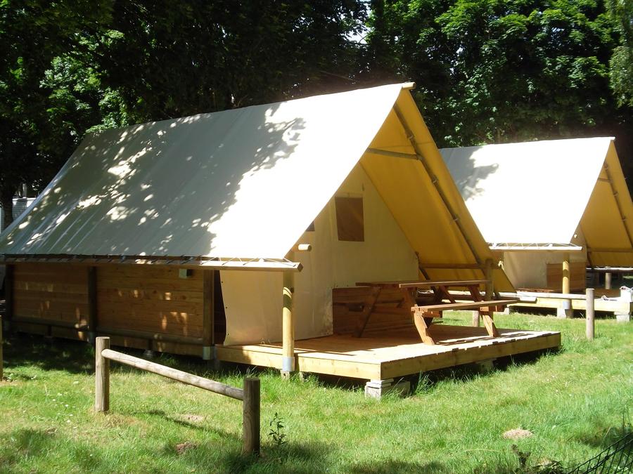 Bungalow toilé 4 personnes - Bungalow toilé Amazone Standard 20m² / 2 chambres - terrasse (sans sanitaires privatifs) 0
