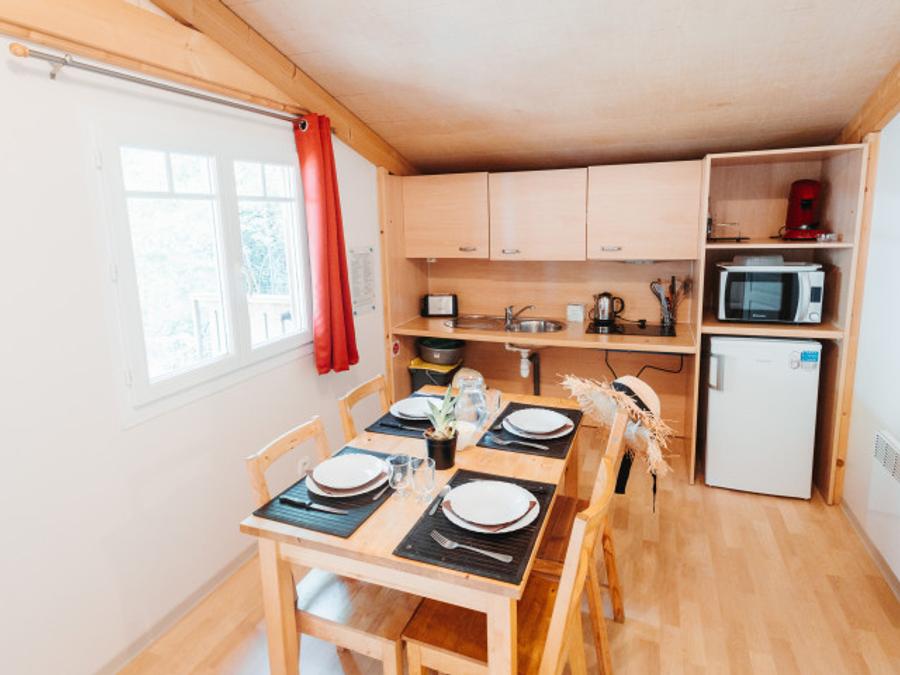 Chalet 4 personnes - CHALET BOIS 4/6 pour personne à mobilité réduite - 35m2 2