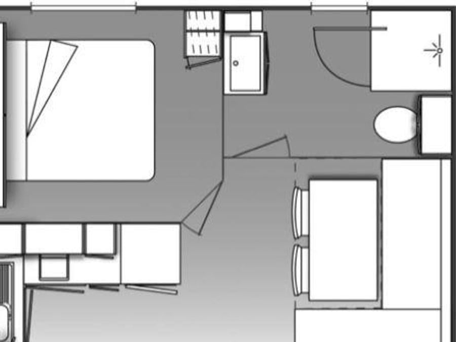 Mobilhome 2 personnes - O'Hara 18 m² 1