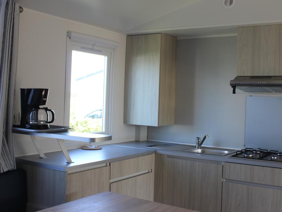 Mobilhome 8 personnes - Mobil home Eva 40 - 4 chambres 1 sdb - 40m² + terrasse semi couverte 6