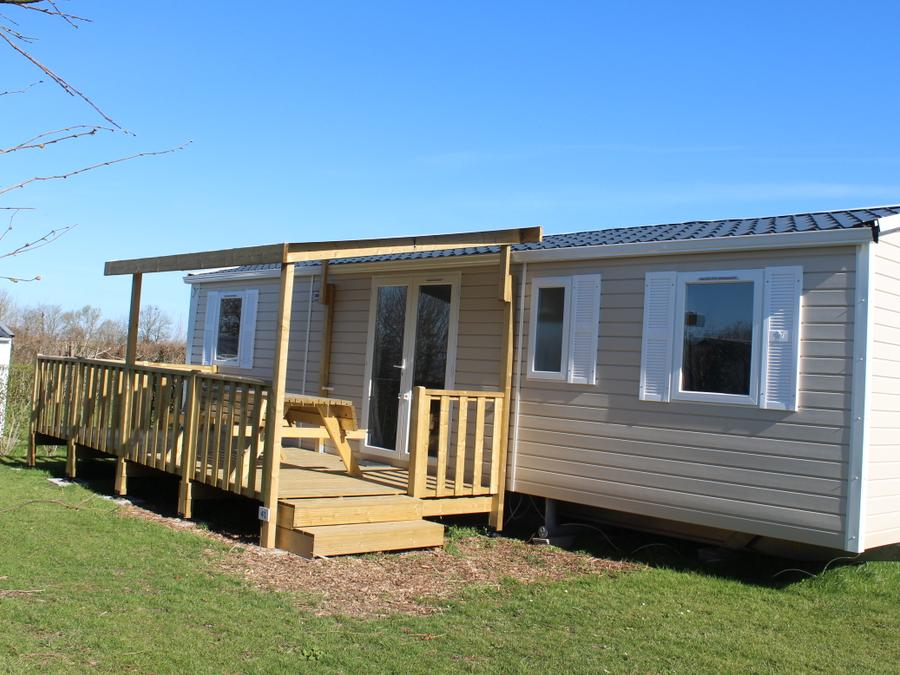 Mobilhome 8 personnes - Mobil home Eva 40 - 4 chambres 1 sdb - 40m² + terrasse semi couverte 0