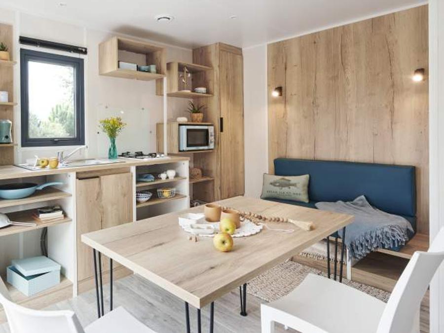 Mobilhome 4 personnes - Cabane Surfer 2 chambres - 25 m² + terrasse semi couverte 1