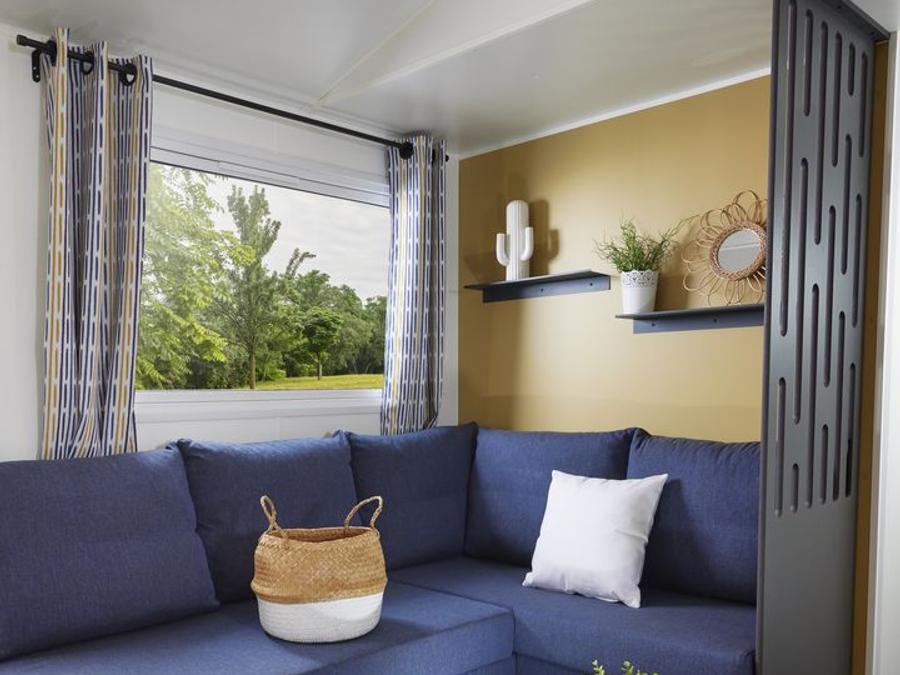 Mobilhome 6 personnes - Nest 35 - 3 chambres - 35 m² + terrasse semi couverte 2