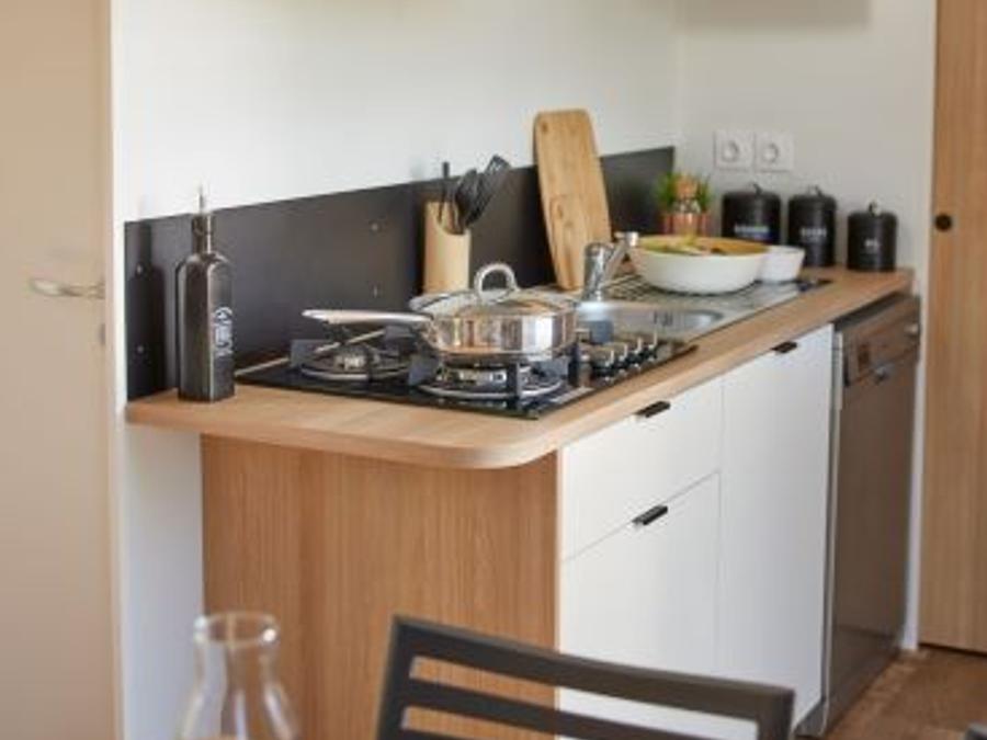 Mobilhome 4 personnes - Nest 29 - 2 chambres 30 m² + terrasse semi-couverte 2