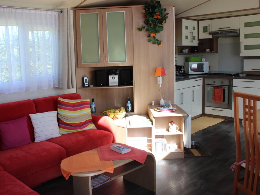 Mobilhome 4 personnes - Mobil home Premium Villa 2 chambres - 40 m² + terrasse semi couverte + grand jardin 3
