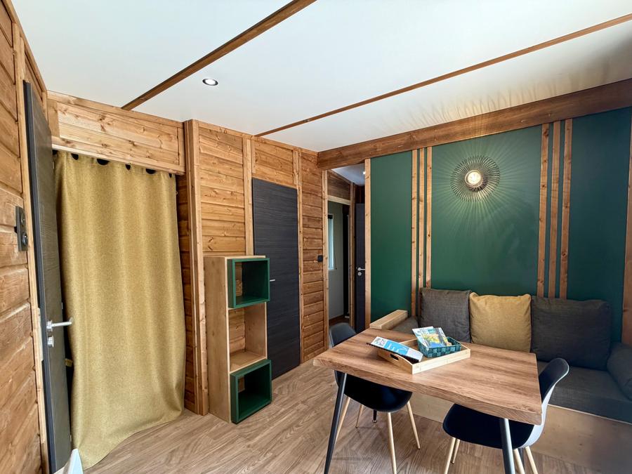 Mobilhome 4 personnes - LA CLAIRIERE SEASONOVA - Cottage Signature, jacuzzi privatif, clim 18
