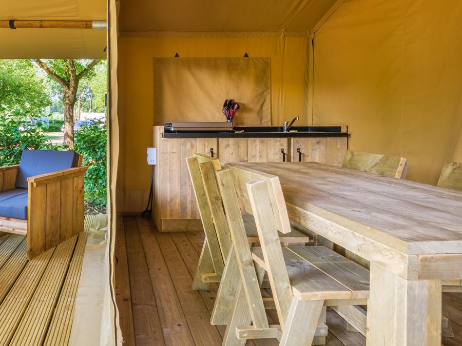 Tente en toile et en bois 5 personnes - SLOW LODGE - 2 chambres, sans sanitaire 2