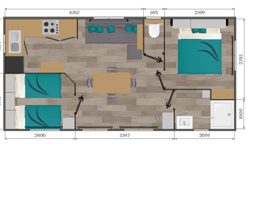 Mobilhome 4 personnes - Ciela Privilege SPA - 2 chambres 5