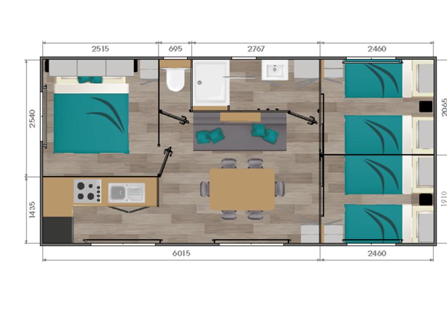 Mobilhome 6 personnes - Ciela Confort - 3 chambres 9