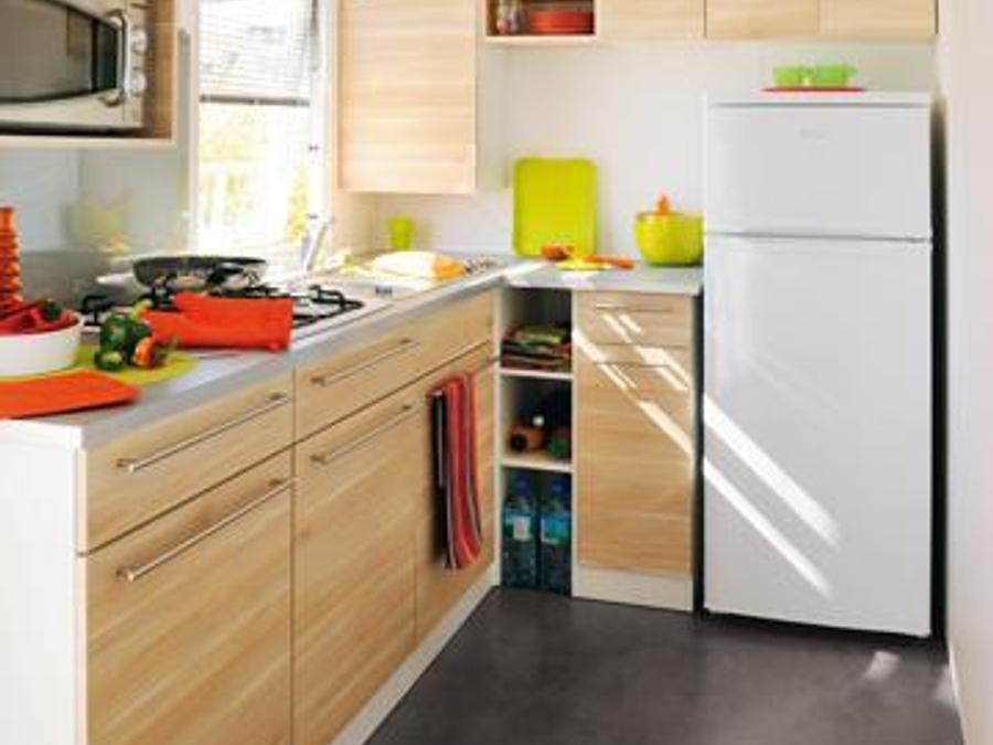 Mobilhome 4 personnes - Mobil-home Standard 27m² (2 chambres) + TV + terrasse semi-couverte 18m² 1