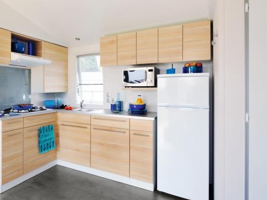 Mobilhome 6 personnes - Mobil-home Standard 31m² (3 chambres) + TV + terrasse semi-couverte 18m² 2