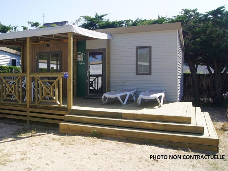 Mobilhome 4 personnes - Mobil-home Confort 29m² (2 chambres) + TV + terrasse semi-couverte 0