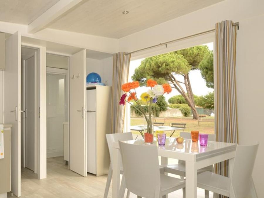 Mobilhome 6 personnes - Mobil-Home Confort 35 m² (3 chambres + terrasse semi-couverte + TV + LV + Clim 0