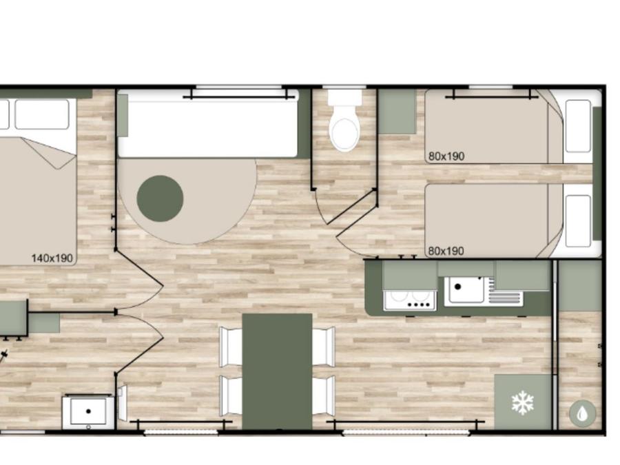 Mobilhome 4 personnes - Mobilhome Gabizos 2/4 pers 2