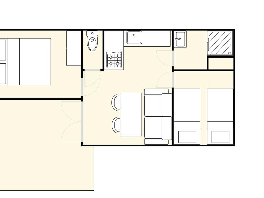 Mobilhome 4 personnes - Classic+ 2 chambres 25 m² 5