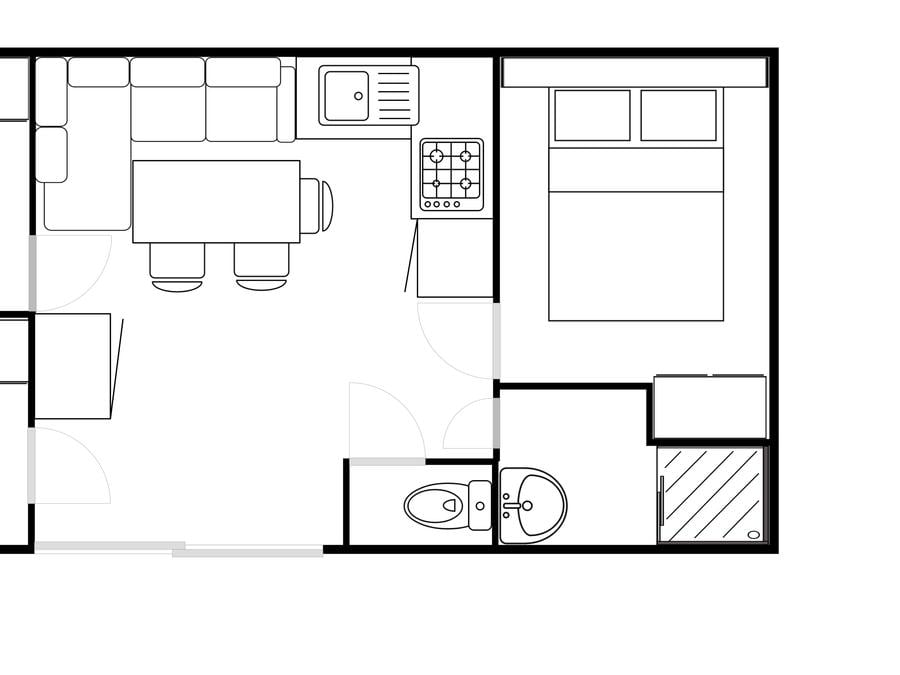 Mobilhome 6 personnes - Classic 3 chambres 30 m² 6