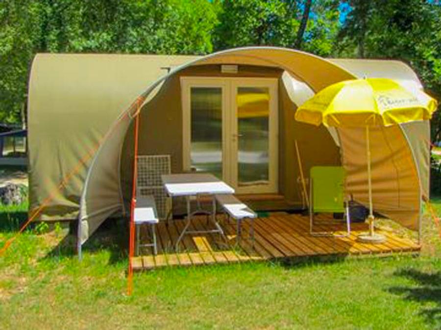 Tente en toile et en bois 2 personnes - Coco Sweet - 1 chambre - (sans sanitaire) 1