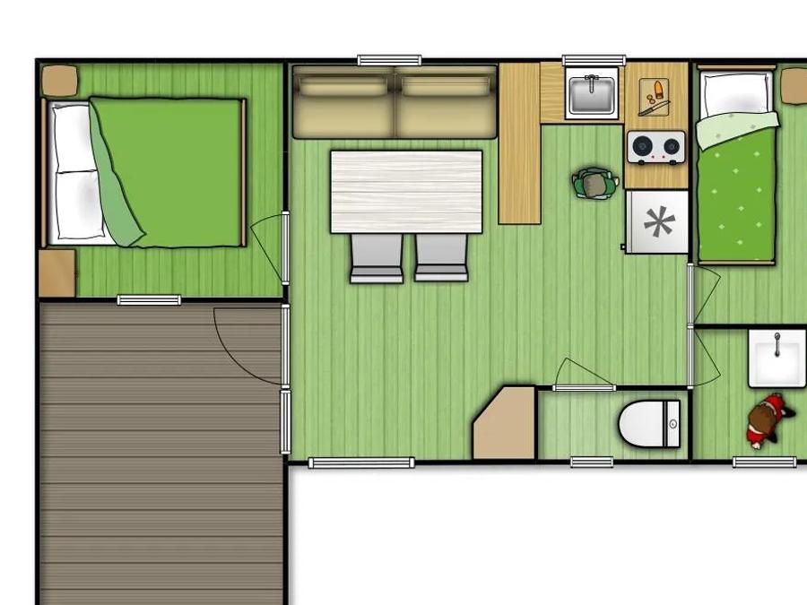 Chalet 4 personnes - MARMOTTE 4