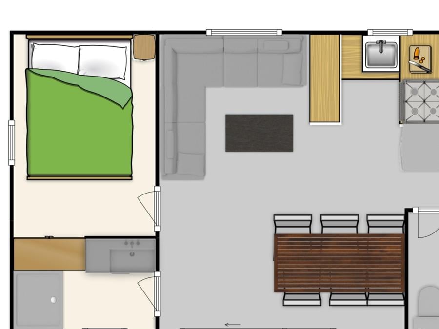 Chalet 6 personnes - LES TREFLES - 3 chambres 5