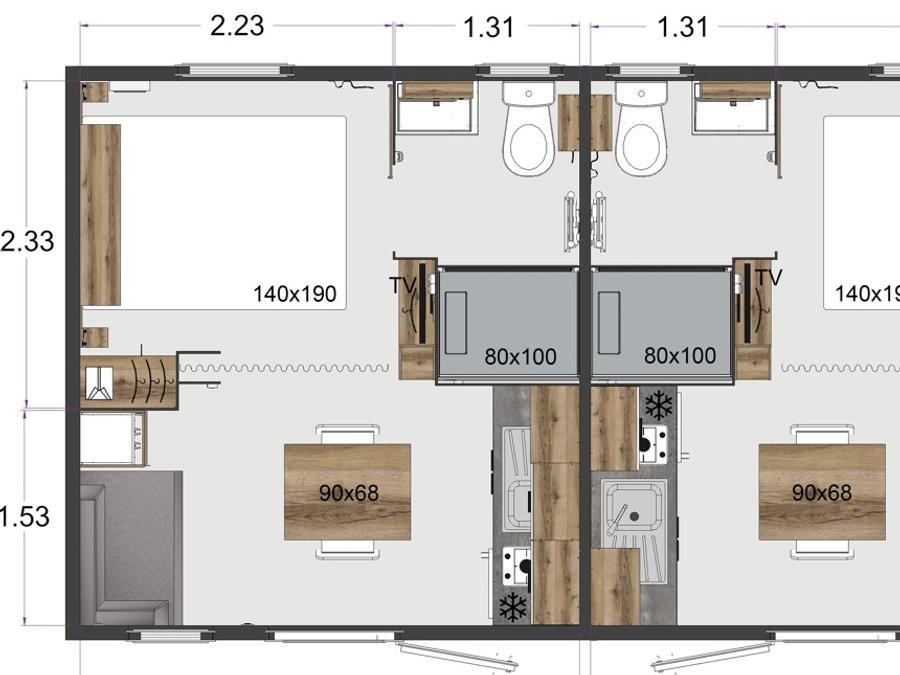 Studio 2 personnes - Studette hôtelière 9