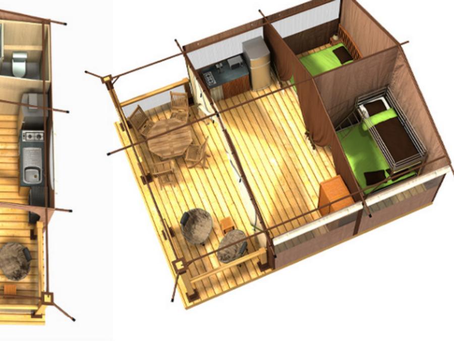 Tente 5 personnes - Lodge Esprit Glamping 8