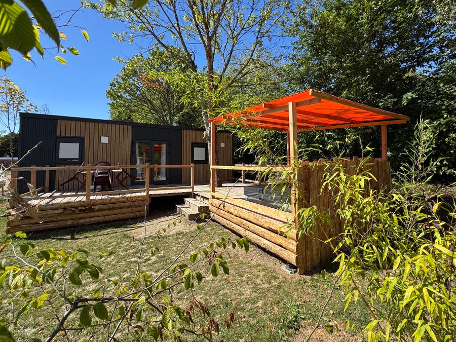 Mobilhome 4 personnes - Cottage avec terrasse 2ch/2sdb et spa privatif au Camp'hôtel du Perche Bellêmois 9