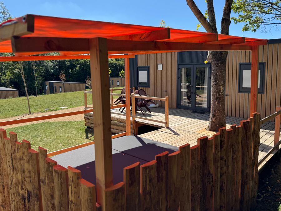 Mobilhome 4 personnes - Cottage avec terrasse 2ch/2sdb et spa privatif au Camp'hôtel du Perche Bellêmois 8