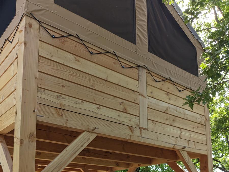 Hébergement 2 personnes - Cabane sur pilotis 1/2 pers. - (3 nuits minimum en Juillet et Août) 3