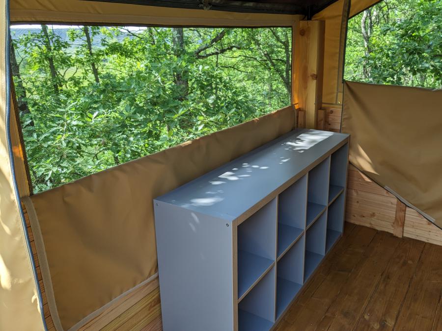 Hébergement 2 personnes - Cabane sur pilotis 1/2 pers. - (3 nuits minimum en Juillet et Août) 2