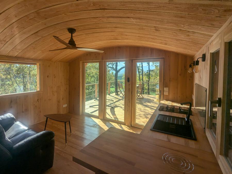Hébergement 2 personnes - Cabane en bois 4 saisons avec jacuzzi 2
