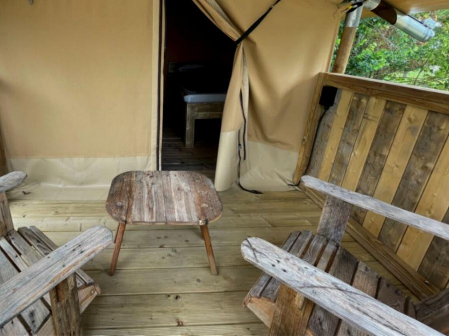Tente en toile et en bois 2 personnes - Tente Lodge 1 chambre sans sanitaires 1