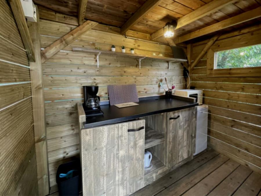 Tente en toile et en bois 2 personnes - Tente Lodge 1 chambre sans sanitaires 4