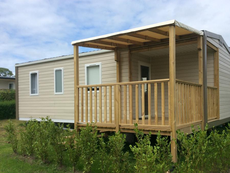 Mobilhome 6 personnes - 6 pers 3 chambres Terrasse semi couverte 8 .80 m x 3.70 m 6 Lave-vaisselle et Tv incluse 0