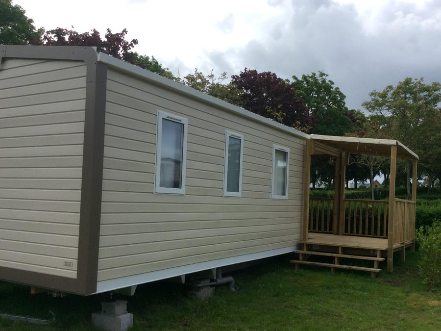 Mobilhome 6 personnes - 6 pers 3 chambres Terrasse semi couverte 8 .80 m x 3.70 m 6 Lave-vaisselle et Tv incluse 1