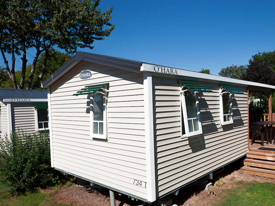 Mobilhome 4 personnes - 2 chambres + terrasse semi couverte 7.30 x 3.70 m 0