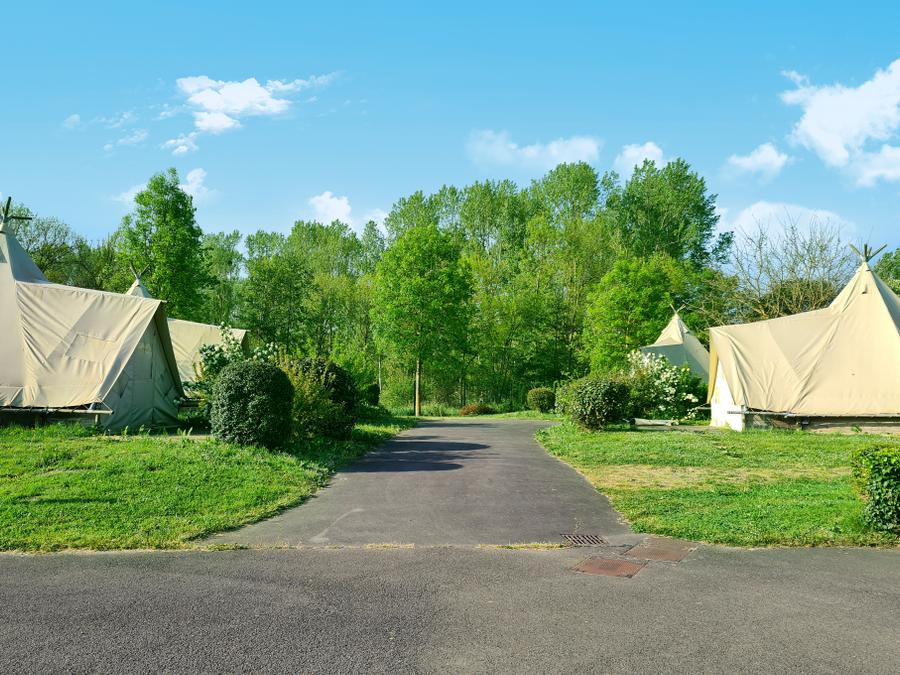 Tente en toile et en bois 2 personnes - Tipi - sans sanitaires 3