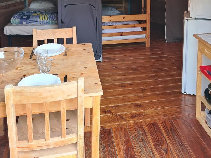 Tente en toile et en bois 2 personnes - Tipi - sans sanitaires 5