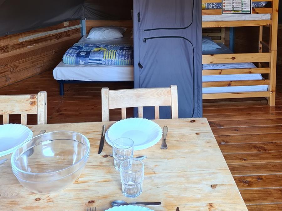 Tente en toile et en bois 2 personnes - Tipi - sans sanitaires 1