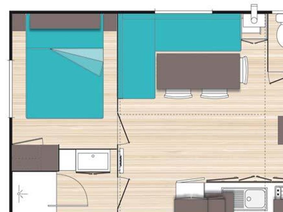 Mobilhome 6 personnes - Mobile-home 3 chambres, 6 personnes, 29m² 1