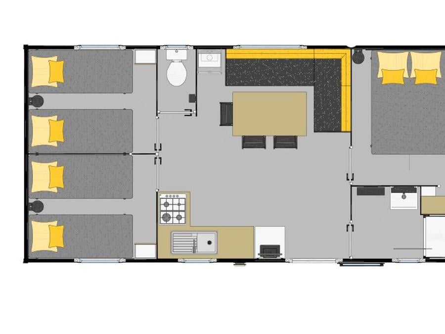 Mobilhome 7 personnes - Mobile-home 3 chambres, 6/7 personnes, 31m² 1