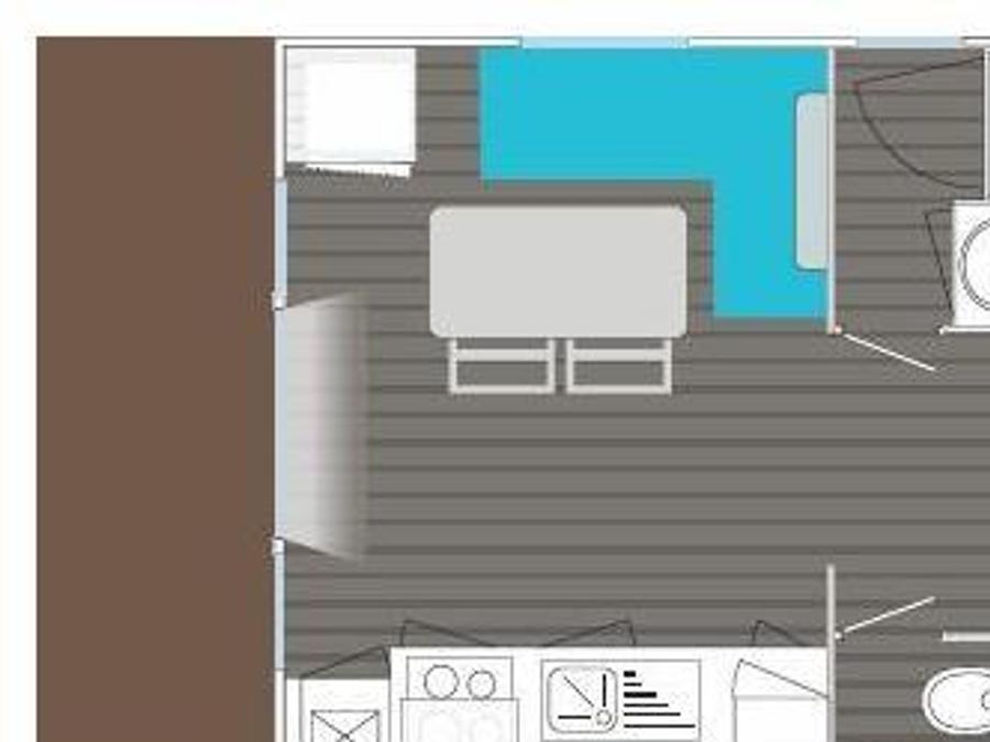 Mobilhome 4 personnes - Mobile-home 2 chambres 4 personnes, 23m² 3