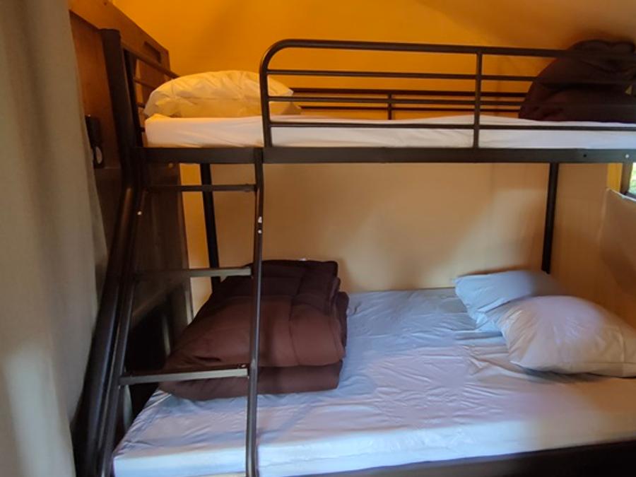 Tente en toile et en bois 5 personnes - Lodge Kenya 34 (sans sanitaires) 11