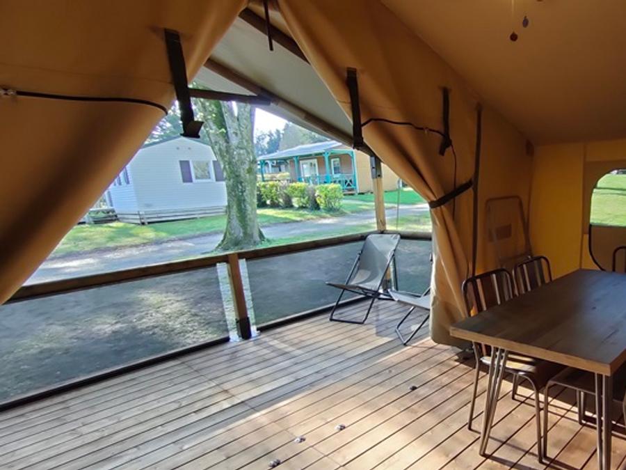 Tente en toile et en bois 5 personnes - Lodge Kenya 34 (sans sanitaires) 12