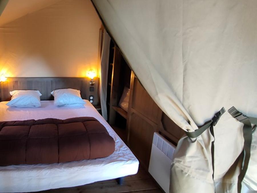 Tente en toile et en bois 5 personnes - Lodge Kenya 34 (sans sanitaires) 9