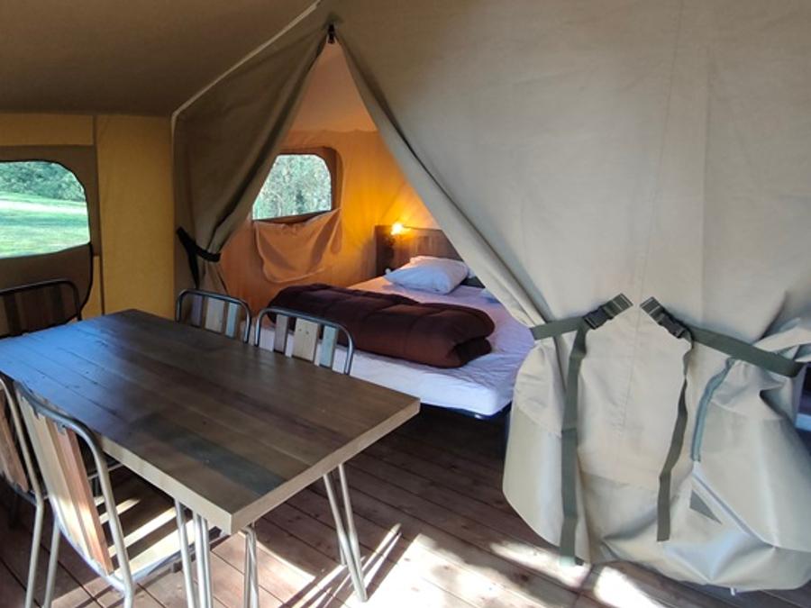 Tente en toile et en bois 5 personnes - Lodge Kenya 34 (sans sanitaires) 7