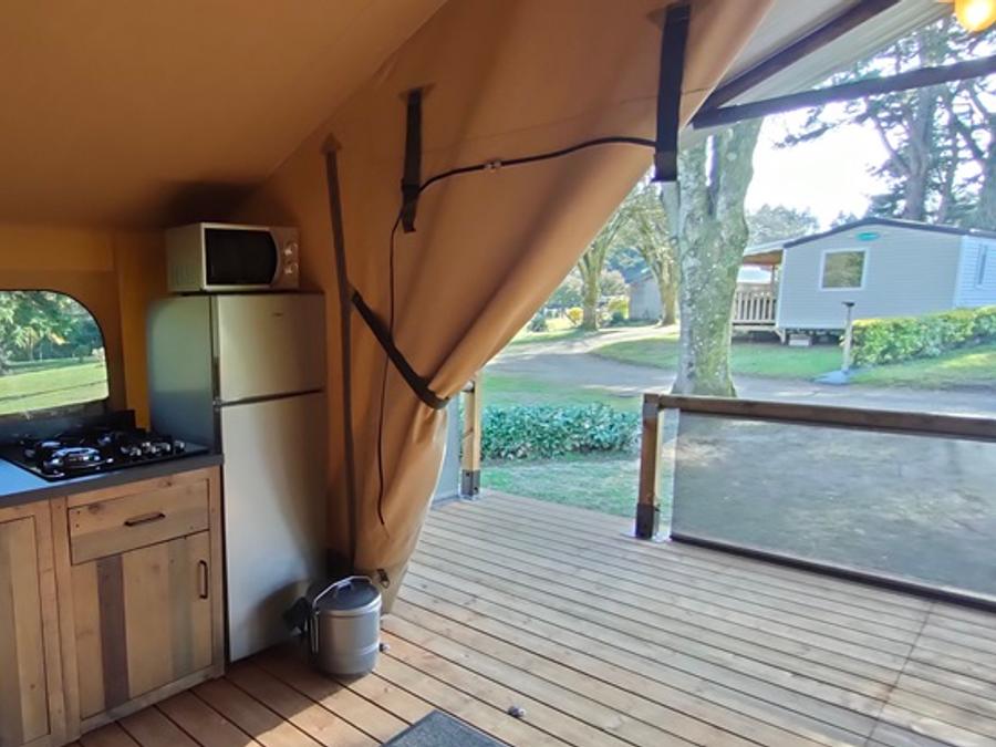 Tente en toile et en bois 5 personnes - Lodge Kenya 34 (sans sanitaires) 13